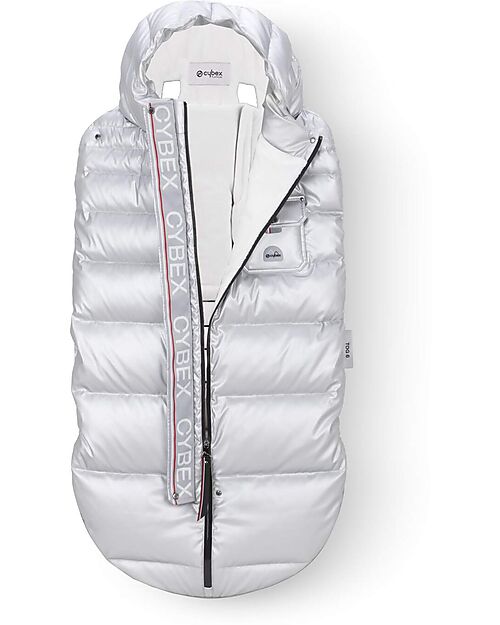 Cybex Sacco Coprigambe Platinum - Artic Silver - per Passeggini Coya Priam e Mios Sacchi Passeggino