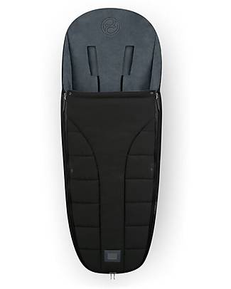 Cybex Sacco Coprigambe Platinum - Deep Black - per Passeggini Priam e Mios Sacchi Passeggino