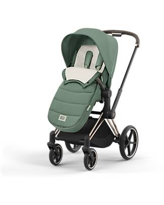 Cybex Sacco Coprigambe Platinum - Leaf Green - per Passeggini Priam e Mios Sacchi Passeggino