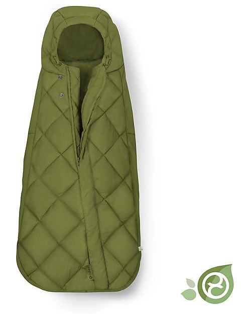 Cybex Sacco Coprigambe Snogga Mini 2 - Nature Green/Green - per Ovetto Sacchi Passeggino