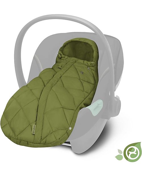 Cybex Sacco Coprigambe Snogga Mini 2 - Nature Green/Green - per Ovetto Sacchi Passeggino