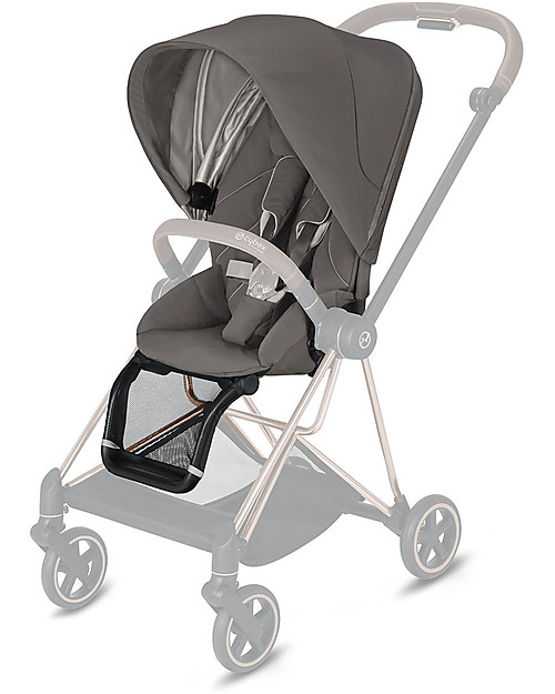 Cybex Seat Pack Comfort  per Passeggino Mios - Soho Grey - Include Cappottina Passeggini Classici