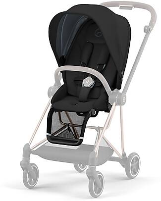 Cybex Seat Pack per Passeggino Mios3 - Deep Black - con Cappottina Passeggini Classici