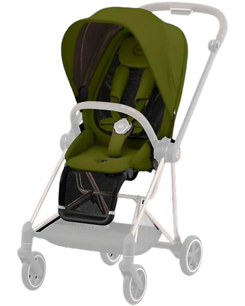 Cybex Seat Pack per Passeggino Mios3 - Khaki Green - con Cappottina Passeggini Classici