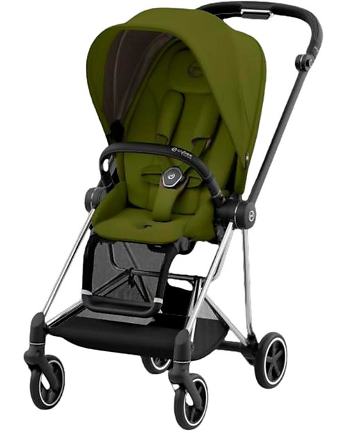 Cybex Seat Pack per Passeggino Mios3 - Khaki Green - con Cappottina Passeggini Classici