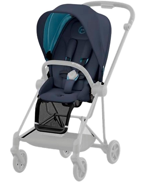 Cybex Seat Pack per Passeggino Mios3 - Nautical Blue - con Cappottina Passeggini Classici