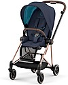 Cybex Seat Pack per Passeggino Mios3 - Nautical Blue - con Cappottina Passeggini Classici