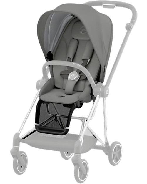 Cybex Seat Pack per Passeggino Mios3 - Soho Grey - con Cappottina Passeggini Classici