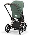 Cybex Seat Pack per Passeggino Priam o e-Priam - Leaf Green - Include Cappottina Passeggini Classici