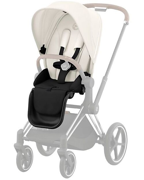 Cybex Seat Pack per Passeggino Priam o e-Priam - Off White - Include Cappottina Passeggini Classici