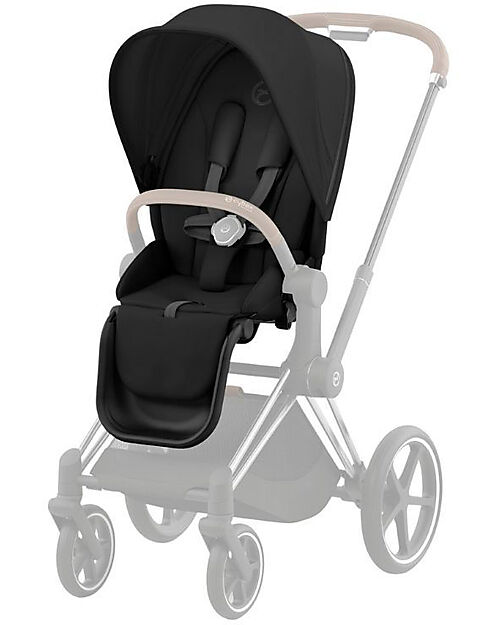 Cybex Seat Pack per Passeggino Priam o e-Priam - Sepia Black - Include Cappottina Passeggini Classici