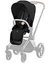 Cybex Seat Pack per Passeggino Priam o e-Priam - Sepia Black - Include Cappottina Passeggini Classici