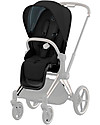 Cybex Seat Pack per Passeggino Priam4 o e-Priam - Deep Black - con Cappottina Passeggini Classici