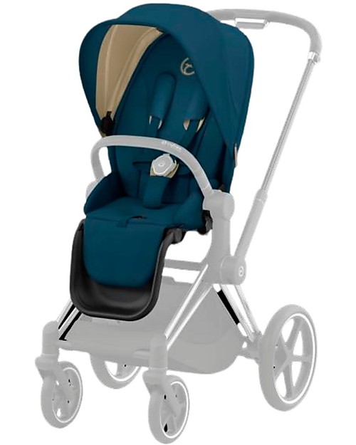 Cybex Seat Pack per Passeggino Priam4 o e-Priam - Mountain Blue - con Cappottina Passeggini Classici