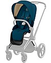 Cybex Seat Pack per Passeggino Priam4 o e-Priam - Mountain Blue - con Cappottina Passeggini Classici