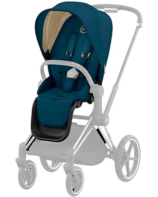 Cybex Seat Pack per Passeggino Priam4 o e-Priam - Mountain Blue - con Cappottina Passeggini Classici