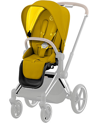 Cybex Seat Pack per Passeggino Priam4 o e-Priam - Mustard Yellow - con Cappottina Passeggini Classici