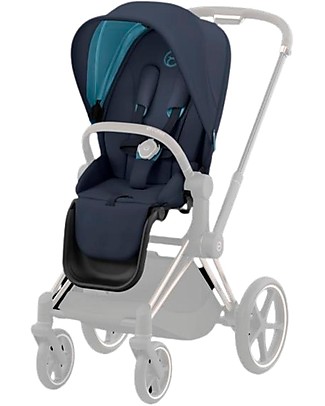 Cybex Seat Pack per Passeggino Priam4 o e-Priam - Nautical Blue - con Cappottina Passeggini Classici