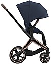 Cybex Seat Pack per Passeggino Priam4 o e-Priam - Nautical Blue - con Cappottina Passeggini Classici