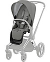 Cybex Seat Pack per Passeggino Priam4 o e-Priam - Soho Grey - con Cappottina Passeggini Classici