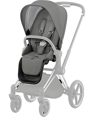 Cybex Seat Pack per Passeggino Priam4 o e-Priam - Soho Grey - con Cappottina Passeggini Classici