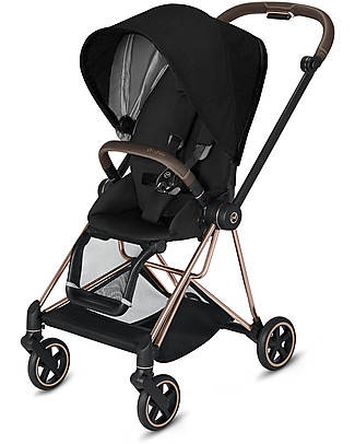 Cybex Seat Pack Plus per Passeggino Mios - Stardust Black - Include Cappottina Passeggini Leggeri