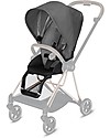 Cybex Seat Pack Plus per Passeggino Mios3 - Manhattan Grey - con Cappottina Passeggini Classici