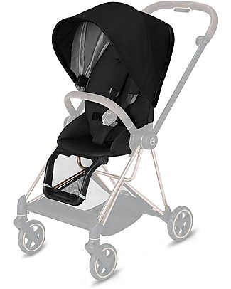 Cybex Seat Pack Plus per Passeggino Mios3 - Stardust Black - con Cappottina Passeggini Classici