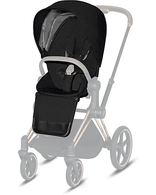 Cybex Seat Pack Plus per Passeggino Priam - Stardust Black - Include Cappottina Passeggini Classici