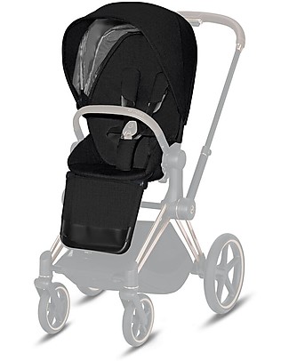 Cybex Seat Pack Plus per Passeggino Priam4 o e-Priam - Stardust Black - con Cappottina Passeggini Classici