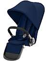 Cybex Seconda Seduta per Passeggino Gazelle S - Black/Navy Blue - Tessuto Ignifugo Passeggini Gemellari