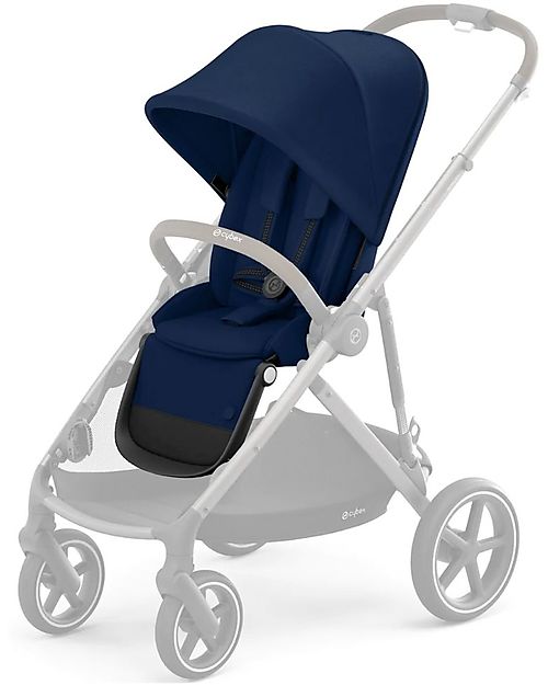 Cybex Seconda Seduta per Passeggino Gazelle S - Black/Navy Blue - Tessuto Ignifugo Passeggini Gemellari