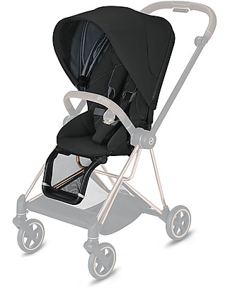 Cybex Seduta Comfort  per Passeggino Mios - Deep Black - Include Cappottina Passeggini Classici