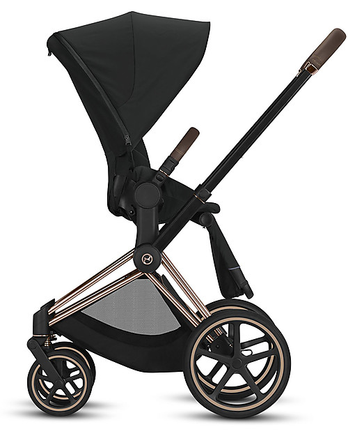 Cybex Seduta Comfort  per Passeggino Priam - Deep Black - Include Cappottina Passeggini Classici