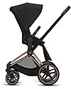 Cybex Seduta Comfort  per Passeggino Priam - Deep Black - Include Cappottina Passeggini Classici