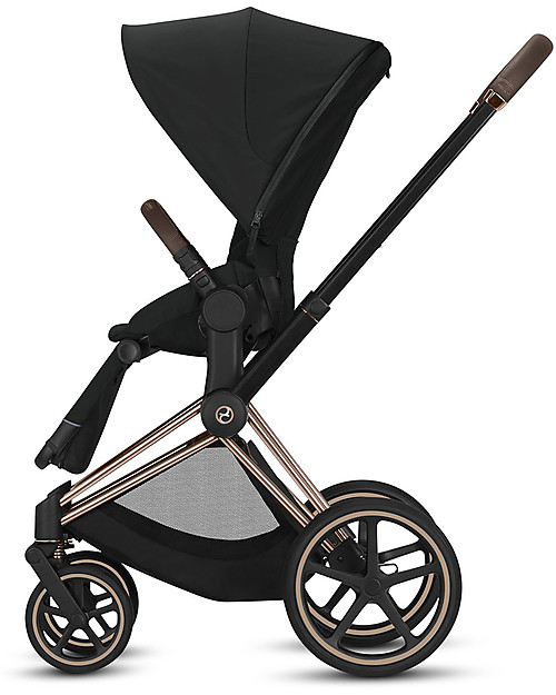 Cybex Seduta Comfort  per Passeggino Priam - Deep Black - Include Cappottina Passeggini Classici