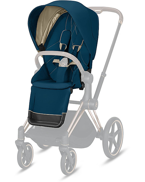 Cybex Seduta Comfort  per Passeggino Priam - Mountain Blue - Include Cappottina Passeggini Classici