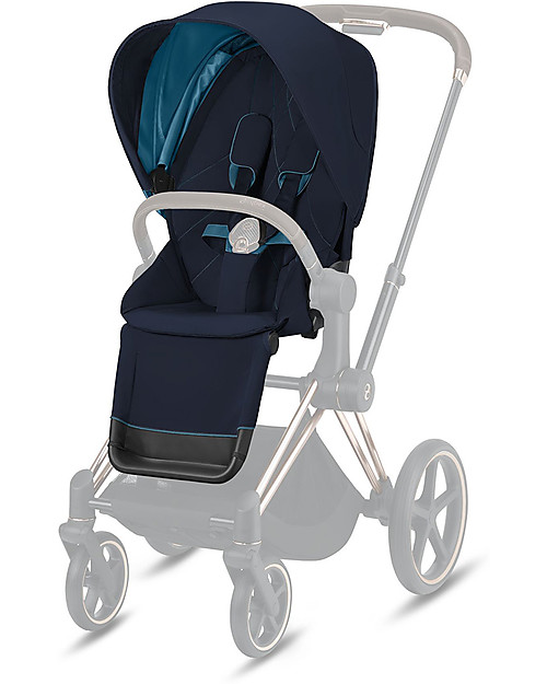 Cybex Seduta Comfort per Passeggino Priam - Nautical Blue - Include Cappottina Passeggini Classici