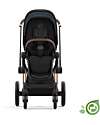 Cybex Seduta  per Passeggino Priam o e-Priam - Onyx Black  - Include Cappottina - Collezione Conscious Tessuto Realizzato con 31 Bottoglie di Plastica Riciclate Passeggini Classici