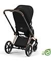 Cybex Seduta  per Passeggino Priam o e-Priam - Onyx Black  - Include Cappottina - Collezione Conscious Tessuto Realizzato con 31 Bottoglie di Plastica Riciclate Passeggini Classici