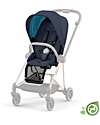 Cybex Seduta Plus per Passeggino Mios - Dark Navy Blue - Include Cappottina - Collezione Conscious Tessuto Realizzato con 22 Bottoglie di Plastica Riciclate Passeggini Classici