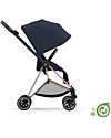 Cybex Seduta Plus per Passeggino Mios - Dark Navy Blue - Include Cappottina - Collezione Conscious Tessuto Realizzato con 22 Bottoglie di Plastica Riciclate Passeggini Classici
