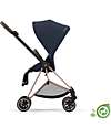 Cybex Seduta Plus per Passeggino Mios - Dark Navy Blue - Include Cappottina - Collezione Conscious Tessuto Realizzato con 22 Bottoglie di Plastica Riciclate Passeggini Classici