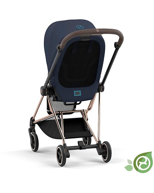 Cybex Seduta Plus per Passeggino Mios - Dark Navy Blue - Include Cappottina - Collezione Conscious Tessuto Realizzato con 22 Bottoglie di Plastica Riciclate Passeggini Classici