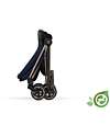 Cybex Seduta Plus per Passeggino Mios - Dark Navy Blue - Include Cappottina - Collezione Conscious Tessuto Realizzato con 22 Bottoglie di Plastica Riciclate Passeggini Classici