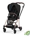 Cybex Seduta Plus per Passeggino Mios - Onyx Black - Include Cappottina - Collezione Conscious Tessuto Realizzato con 22 Bottoglie di Plastica Riciclate Passeggini Classici