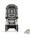 Cybex Seduta Plus per Passeggino Mios - Pearl Grey - Include Cappottina - Collezione Conscious Tessuto Realizzato con 22 Bottoglie di Plastica Riciclate Passeggini Classici