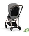 Cybex Seduta Plus per Passeggino Mios - Pearl Grey - Include Cappottina - Collezione Conscious Tessuto Realizzato con 22 Bottoglie di Plastica Riciclate Passeggini Classici