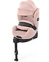 Cybex Seggiolino Auto Anoris T2 - i-Size Plus - Peach Pink/Light Pink - dai 15 Mesi ai 7 Anni Seggiolini Auto Gruppo 1/2/3