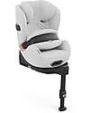 Cybex Seggiolino Auto Anoris T2 - i-Size Plus - Platinum White/Light Grey - dai 15 Mesi ai 7 Anni Seggiolini Auto Gruppo 1/2/3